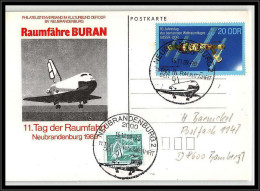 68285 11 Tad Der Raumfahrt Buran 15/11/1989 Neubrandenburg Allemagne Germany DDR Espace Space Lettre Cover - Europe