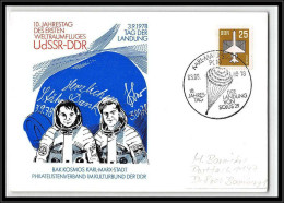 68275 Sojuz Tag Der Landung 03/9/1988 Karl Marx Stadt Allemagne Germany DDR Espace Space Lettre Cover - Europe