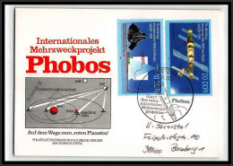 68263 Phobos 25/7/1988 Leipzig Allemagne Germany DDR Espace Space Lettre Cover - Europe