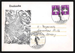 68250 30 Jahre Kosmische Ara 10/10/1987 Possneck Allemagne Germany DDR Espace Space Lettre Cover - Europe