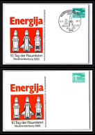 68273 Energija 30/11/1988 + Neuf Neubrandenburg Allemagne Germany DDR Espace Space Lettre Cover - Europe