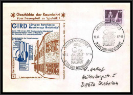 68247 GIRD 10/11/1987 Geschichte Der Spoutnik Allemagne Germany DDR Espace Space Lettre Cover - Europe