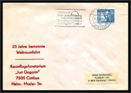 68225 Gagarin Gagarine 14/8/1985 Cottbus Allemagne Germany DDR Espace Space Lettre Cover - Europe