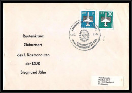 68228 Jahn Rautenkranz 8/12/1985 Morgenrothe Allemagne Germany DDR Espace Space Lettre Cover - Europe