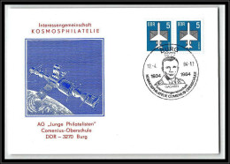 68213 Gagarin Gagarine 12/4/1984 Burg Allemagne Germany DDR Espace Space Lettre Cover - Europa