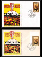 68208 Venus 15/16 Wessen 10&20/10/1984 Allemagne Germany DDR Espace Space Lot De 2 Dates Lettre Cover - Europe
