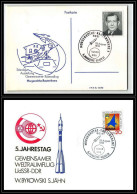 68172 Jahrestag Weltraumflug 26/8/1983 Morgenrothe Allemagne Germany DDR Espace Space Lettre Cover - Europa