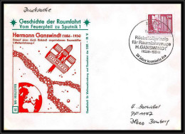 68154 Hermann Ganswindt 5/3/1982 Geschichte Der Spoutnik Allemagne Germany DDR Espace Space Lettre Cover - Europe