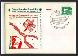 68152 Hermann Ganswindt 5/3/1982 Geschichte Der Spoutnik Allemagne Germany DDR Espace Space Lettre Cover - Europe