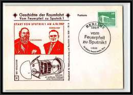 68132 Start Von Sputnik 4/10/1982 Geschichte Der Spoutnik Allemagne Germany DDR Espace Space Lettre Cover - Europe