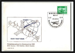 68134 Sojus Salut Soyuz 24/09/1982 Dresden Allemagne Germany DDR Espace Space Lettre Cover - Europe