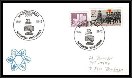 68116 25 Jahre Nationale Volksarmee 16/02/1981 Magdeburg Allemagne Germany DDR Espace Space Lettre Cover - Europe