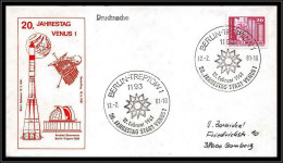 68108 20 Jahrestag Venus 1 12/2/1981 Berlin Allemagne Germany DDR Espace Space Lettre Cover - Europa