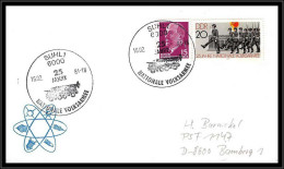 68112 25 Jahre Nationale Volksarmee 16/02/1981 Suhl Allemagne Germany DDR Espace Space Lettre Cover - Europa