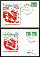 68155 Cyrano De Bergerac 26/2/1982 Geschichte Der Spoutnik Allemagne Germany DDR Espace Space Lot De 2 Lettre Cover - Europe