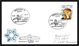 68088 5 Jahrestag Meteor 25 17/5/1981 Champignons Mushrooms Funghi Dresden Allemagne Germany DDR Espace Space Lettre - Europe