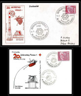 68110 20 Jahrestag Venus 1 12/2/1981 Allemagne Germany DDR Espace Space Lot 2 Lettre Cover - Europa