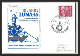 68056 10 Jahre Luna 16 Berlin 12/9/1980 Allemagne Germany DDR Espace Space Lettre Cover - Europa