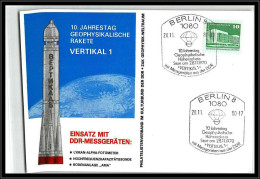 68065 10 Jahrestag Geophysikalishe Rakete Vertikal 1 18/11/1980 Allemagne Germany DDR Espace Space Lettre Cover - Europa