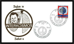 68049 Sojus 31 Soyuz 10 Jahre Interkosmos 28/5/1979 Allemagne Germany DDR Espace Space Lettre Cover - Europe