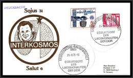 68041 Jahn Sojus 31 Soyuz 26/8/1979 Morgenröthe Allemagne Germany DDR Espace Space Lettre Cover - Europe