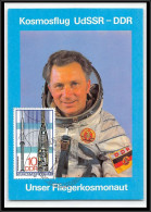 67994 Kosmoflug Udssr Ddr Jahn 17/10/1978 Karl Marx Stadt Allemagne Germany DDR Espace Space Carte Maximum Card - Europe