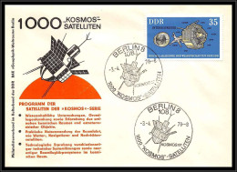 67981 1000 Kosmos Satelliten Satellites 3/4/1978 Allemagne Germany DDR Espace Space Lettre Cover - Europa