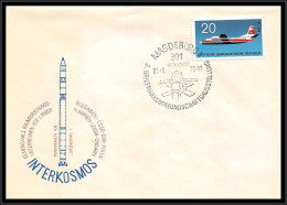 67870 Interkosmos Rakete 20/6/1970 Allemagne Magdeburg Germany DDR Espace Space Lettre Cover - Europa