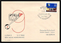 67811 N°864 LUNA 9 Berlin 3/2/1966 Allemagne Germany DDR Espace Space Lettre Cover - Europe