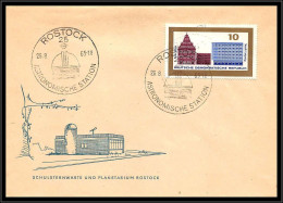 67794 Planetarium 26/8/1965 Rostock Allemagne Germany DDR Espace Space Lettre Cover - Europe