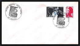 67749 N°2073 Musée Postal Jules Verne Amiens 30/11/1986 France Espace Space Espace Space Lettre Cover - Europa