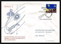 67825 Venus 3 10/5/1966 Allemagne Berlin Germany DDR Espace Space Lettre Cover - Europe