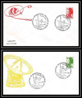 67688 Fusée Diamant 20ème Anniversaire 24/11/1985 Saint-Médard-en-Jalles France Espace Space LOT 2 Lettre Cover - Europa