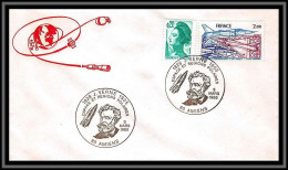 67683 PA N°54 Jules Verne 3/3/1985 Amiens France Espace Et Regions Polaires Space Lettre Cover - Europa