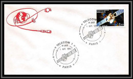 67665 N°2333 FDC Satellite TELECOM 1 Paris 1/9/1984 France Espace Space Lettre Cover - Europa