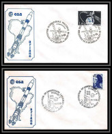 67689 PHILESPACE ASTROPHILATELIE 23/11/1985 Saint-Médard-en-Jalles France Espace Space LOT 2 Lettre Cover - Europa