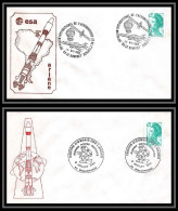 67660 Le Bourget Biscarrosse /1983 France Espace Space Lot 2 Lettre Cover - Europe