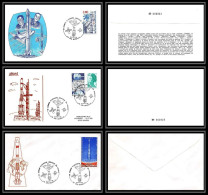 67694 N°2213 25 Années D'activités Spatiales Arianne LES MUREAUX 5-6/10/1985 France Espace Space Lot 3 Lettre Cover - Europa