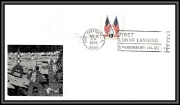 68886 Lunar Landing 5th Anniversary 1974 Décorée Tintin On A Marché Sur La Lune Espace Space Lettre Cover  - United States
