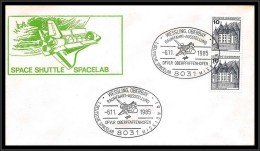 68873 Space Shuttle 6/11/1985 Wessling Oberbay Allemagne (germany Bund) Espace Space Lettre Cover - Europa