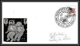 68882 Apollo 11 Anniversary 1979 Décorée Tintin Objectif Lune Espace Space Lettre Cover - United States