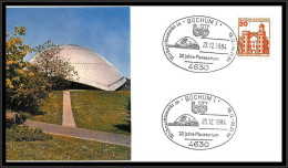 68862 20 Jahre Planetarium 23/12/1984 Bochum Allemagne (germany Bund) Espace Space Lettre Cover - Europe