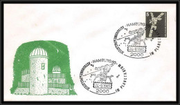 68851 Planetarium Astronomie 24/9/1983 Hamburg 60 Allemagne (germany Bund) Espace Space Lettre Cover - Europe