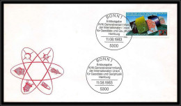 68853 Geophysik Geophysique Hamburg 11/8/1983 Allemagne Bonn(germany Bund) Espace Space Lettre Cover - Europe