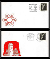 68843 Lot De 2 Enveloppes Munster Planetarium + Offenbach 1982 Allemagne (germany Bund) Espace Space Lettre Cover - Europe