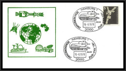 68817 Sonderschau Hamburg 18/8/1978 Allemagne (germany Bund) Espace Space Lettre Cover - Europa