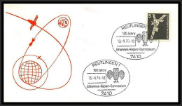 68797 Reutlingen Kepler Gymnasium Chouette Owl 15/9/1976 Allemagne (germany Bund) Espace Space Lettre Cover - Europa