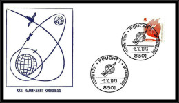 68753 22 ème Raumfarth Kongress Feucht 5/10/1973 Espace Space Allemagne Germany Bund Lettre Cover - Europa