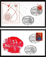 68763 Armstrong 21/7/1974 Munchen Espace Space Allemagne Germany Bund Lettre Cover Lot De 2 Enveloppes - Europe