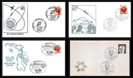 68760 Raumfarth Kongress Helios Oberth Feucht 1973 Espace Space Allemagne Germany Bund Lettre Cover Lot De 4 Enveloppes - Europe